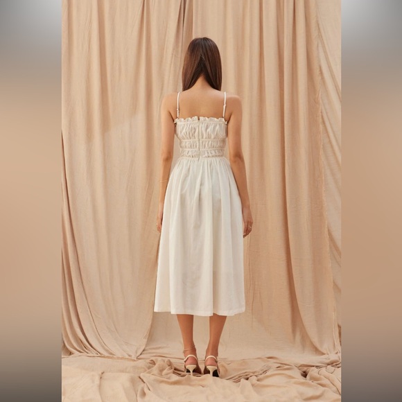 Daphale Studios Evie Tie Front Midi Dress - Picture 4 of 14